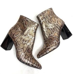 Betsey Johnson Snake Booties